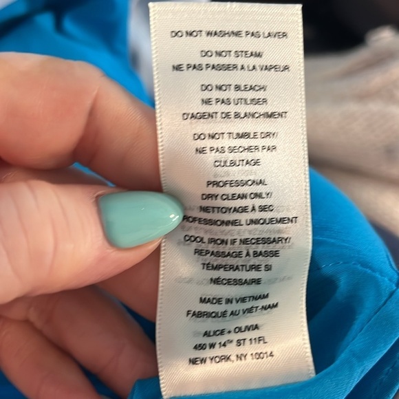 Alice + Olivia Christie Dress Fit n Flare Caged T-back Strap Exposed Zipper 2 - Picture 11 of 11